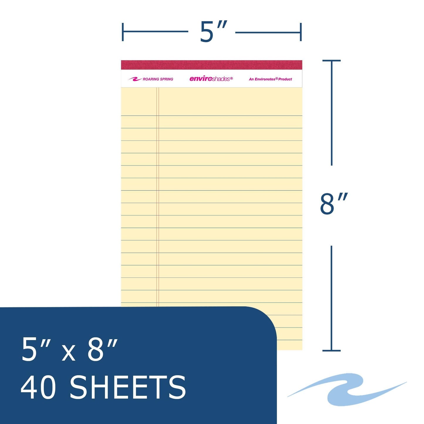 Recycled Legal Pads, 3 Pack, 8.5" x 11.75" 50 Sheets