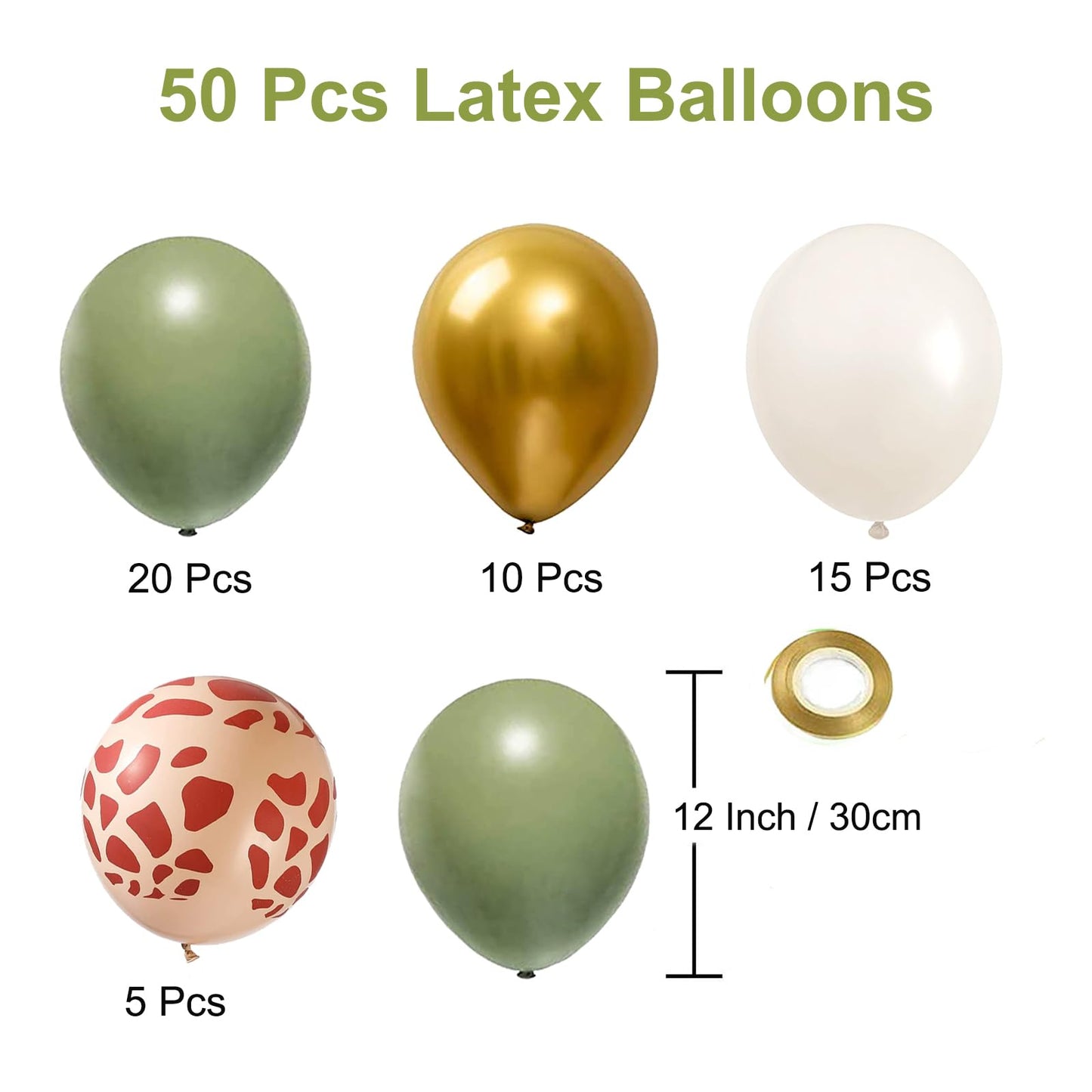 Metallic Balloon, 50Pcs 12Inch Latex Balloons Party Decoration