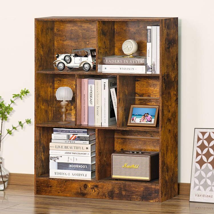 Modern Bookshelf - Large Freestanding Open