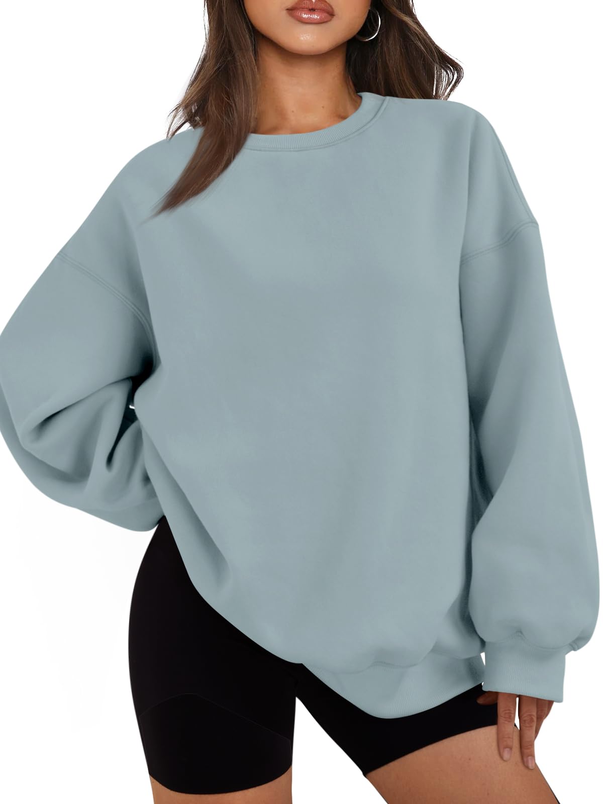 Womens Oversized Sweatshirts - Hoodies Fleece Crewneck Sweaters