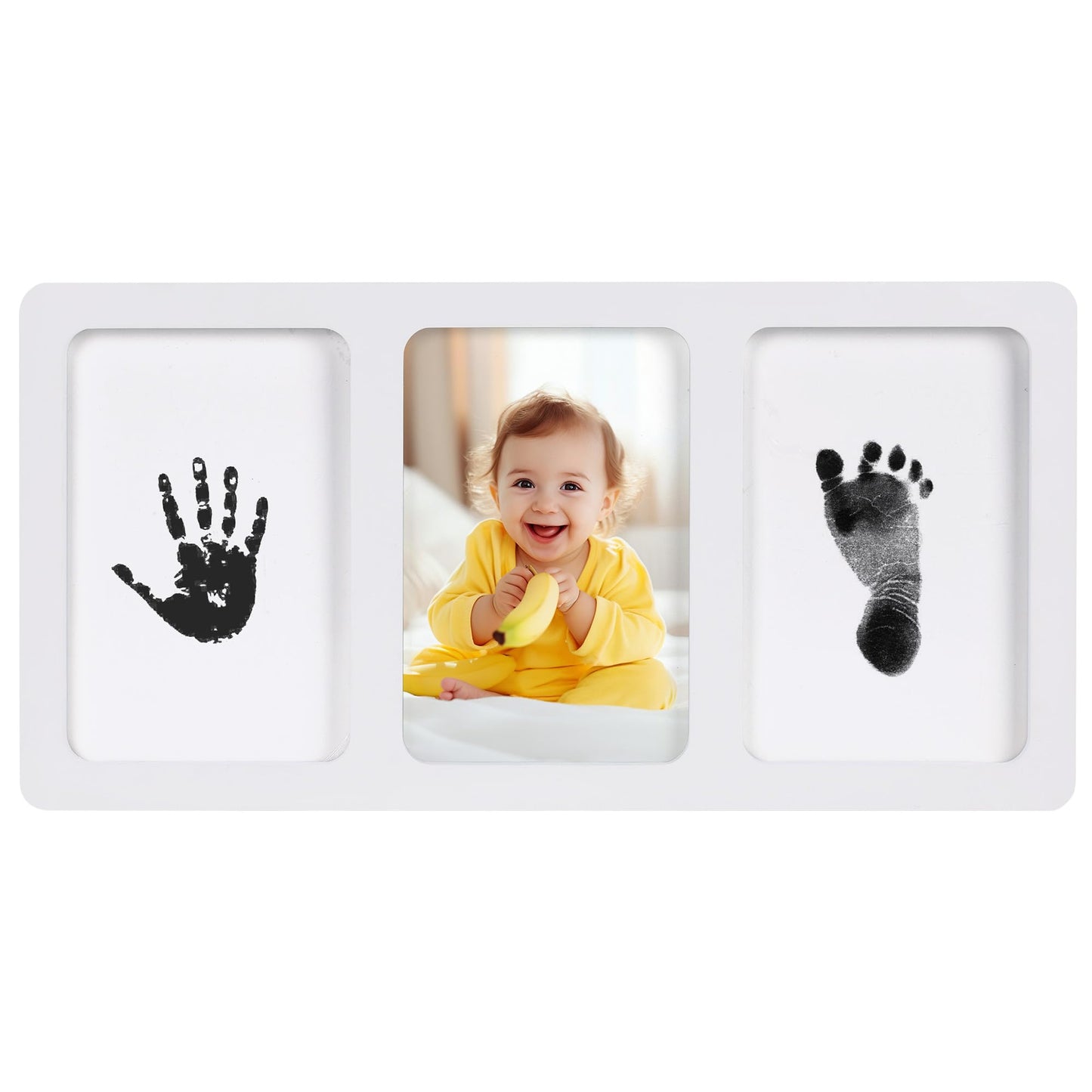 Nursery Baby Hand and Footprint Kit, 4x6 Baby Keepsake Picture Frame Handprint Kit