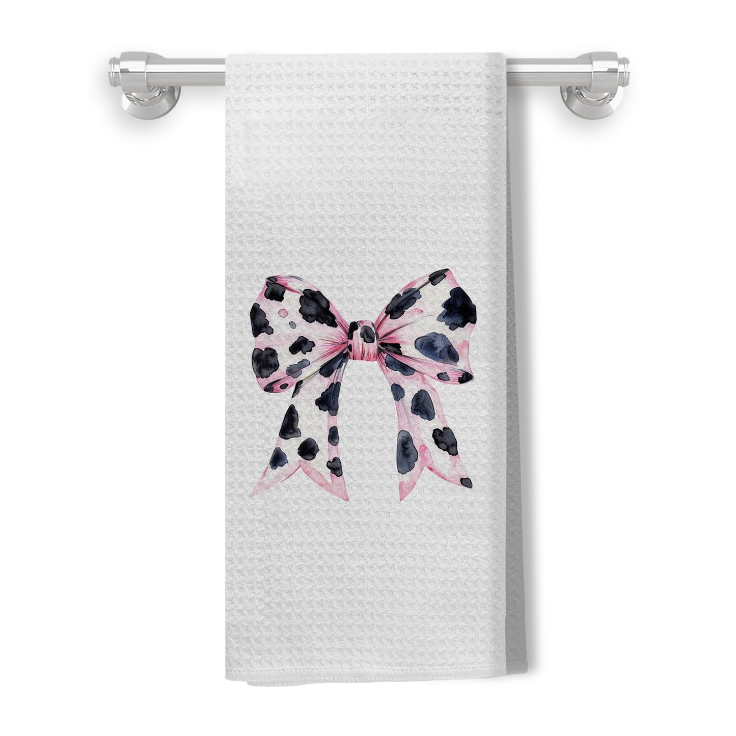 Coquette Bow Kitchen Towels Hand Towels for Bathroom, 16x24 Inch