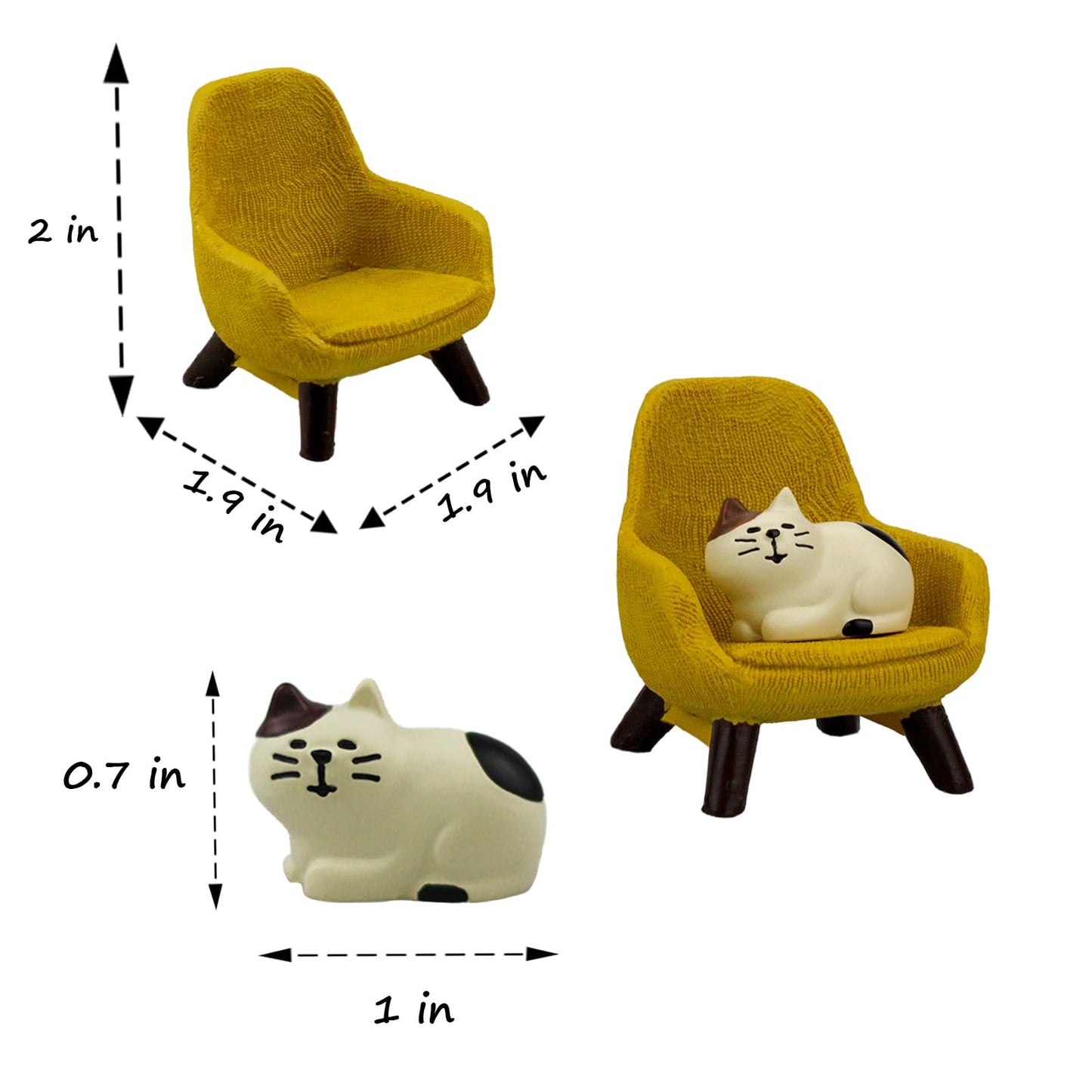 Miniature Animal Sofa Figurines