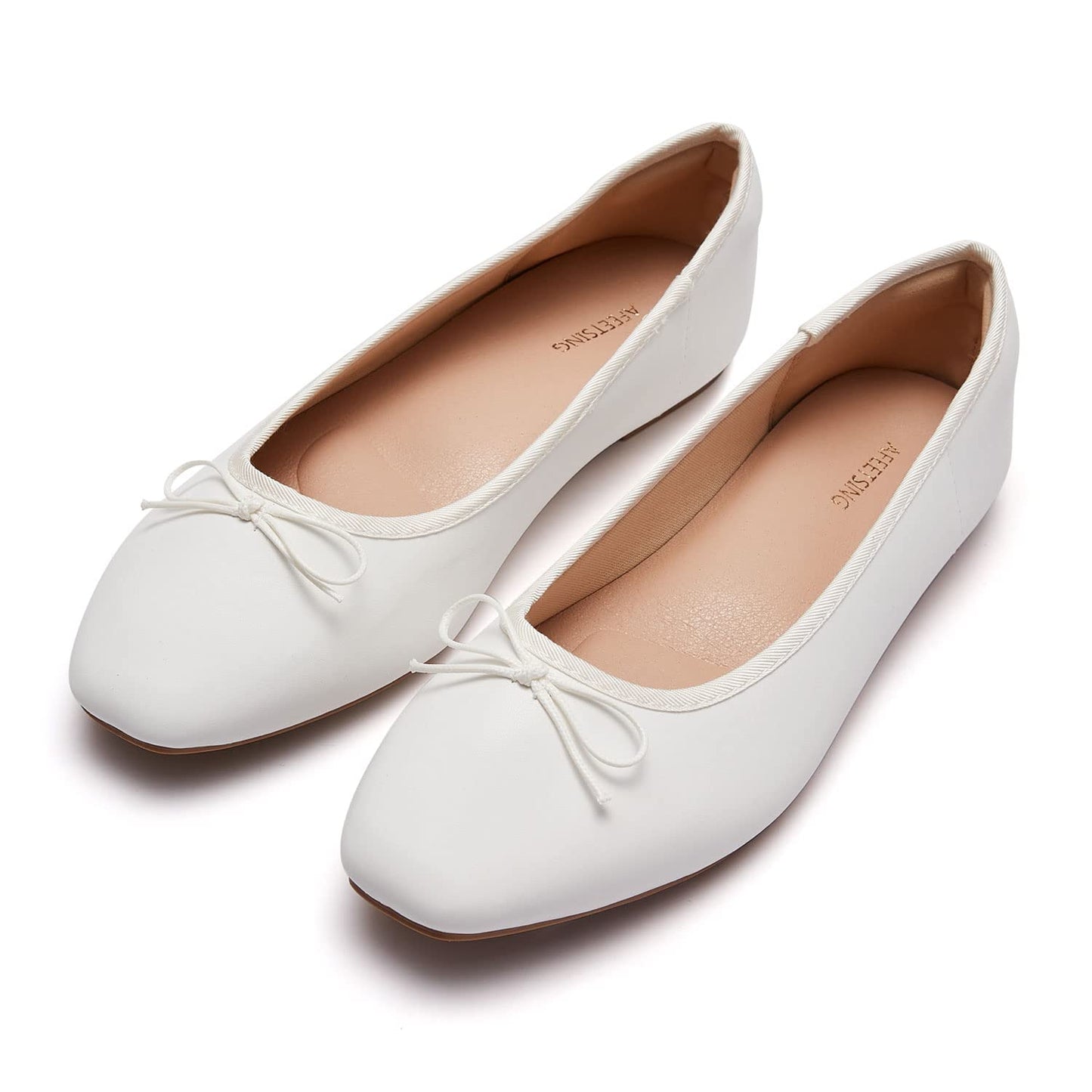 Women's Round Toe Ballet Flats - Comfortable Bow Dressy Shoes