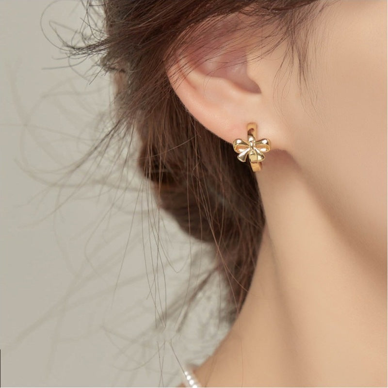 Simple Graceful Bow Earrings For Women