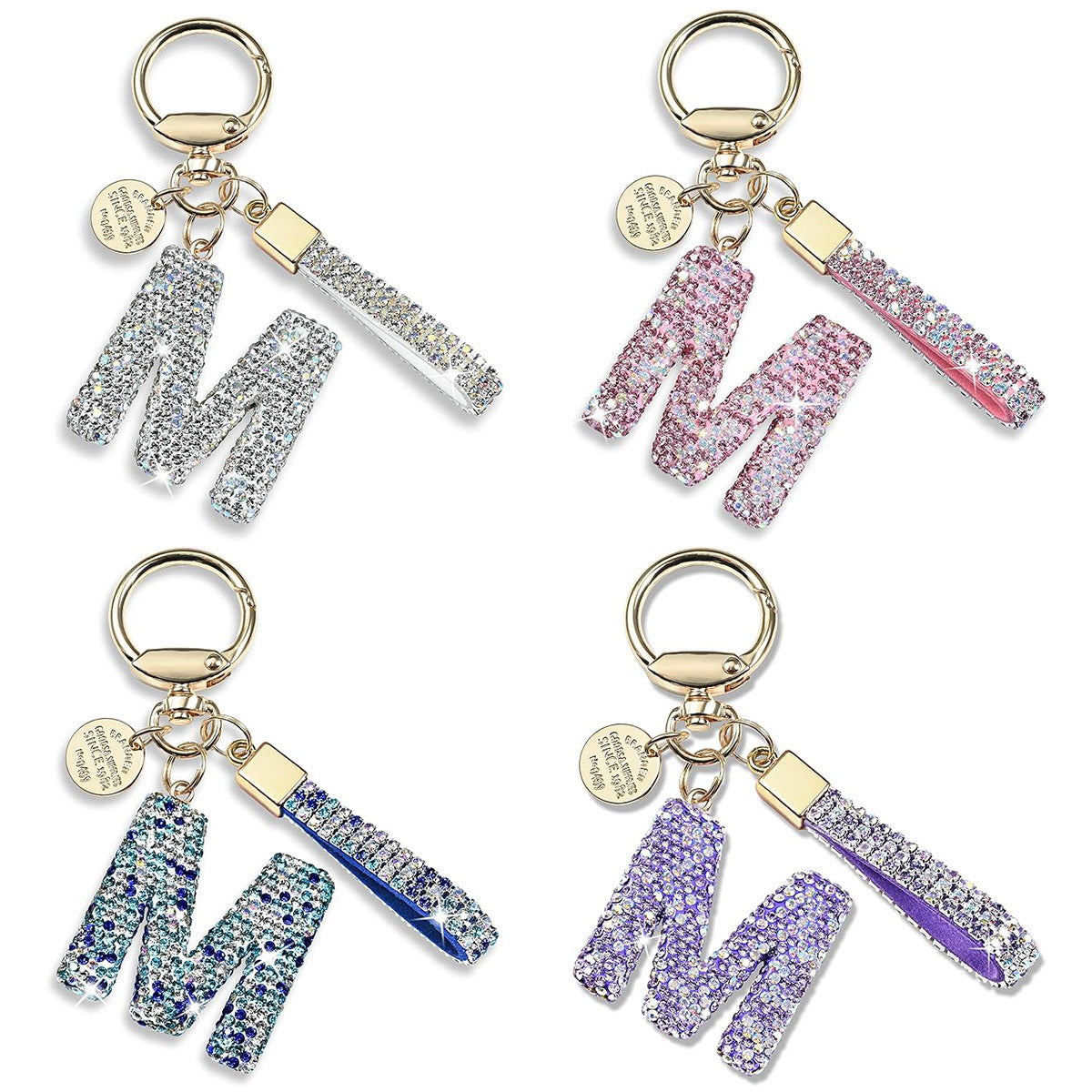 Diamond Letters Keychain