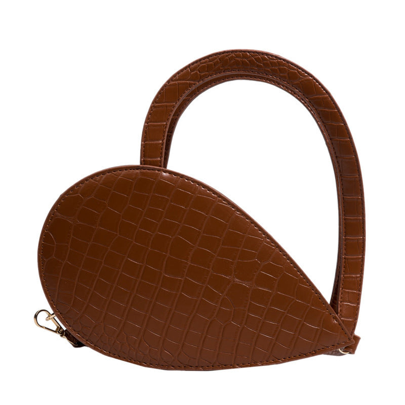 Love Hollow Shape Handbags One-shoulder