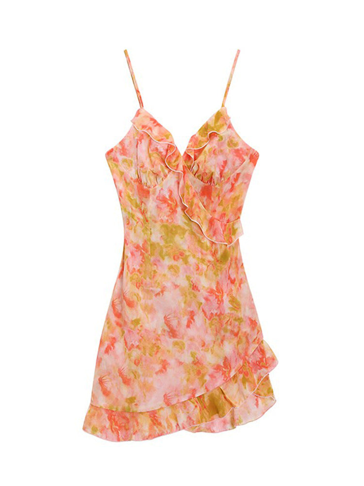 Floral Strap Dress Women