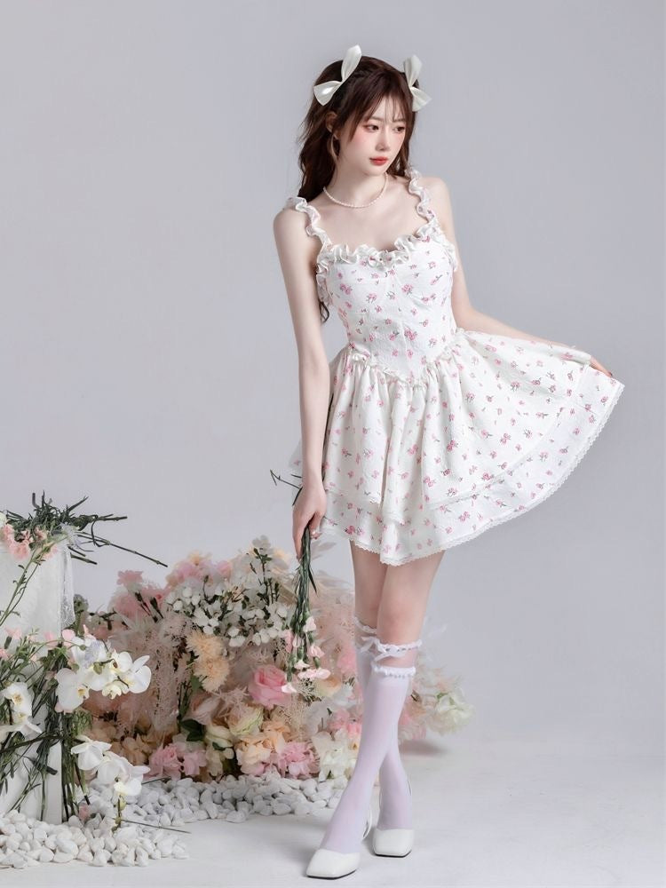 Floral Strap Dress Women