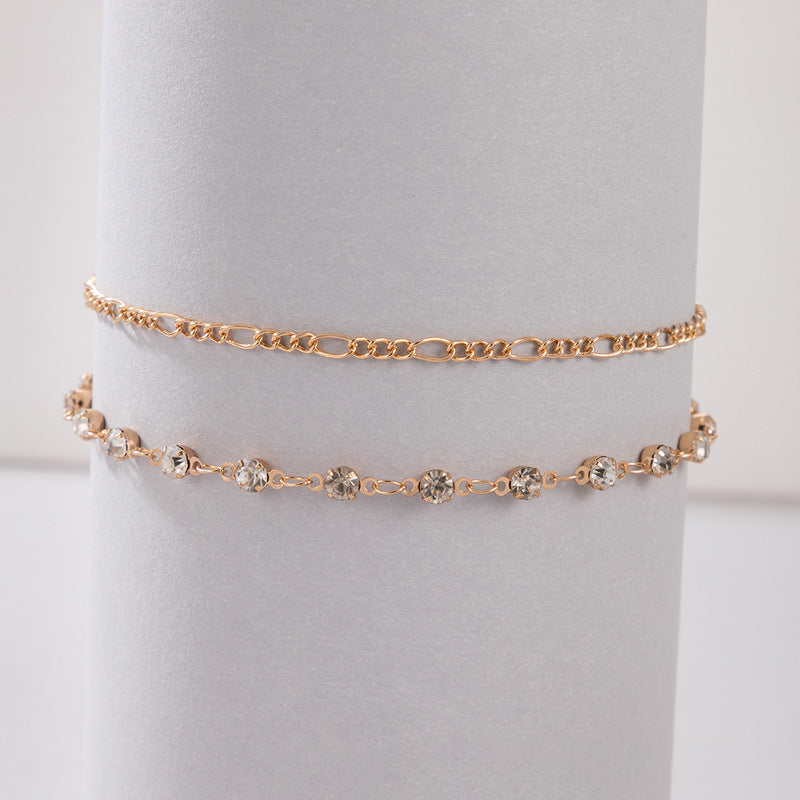 Luxury Diamond Double Anklet