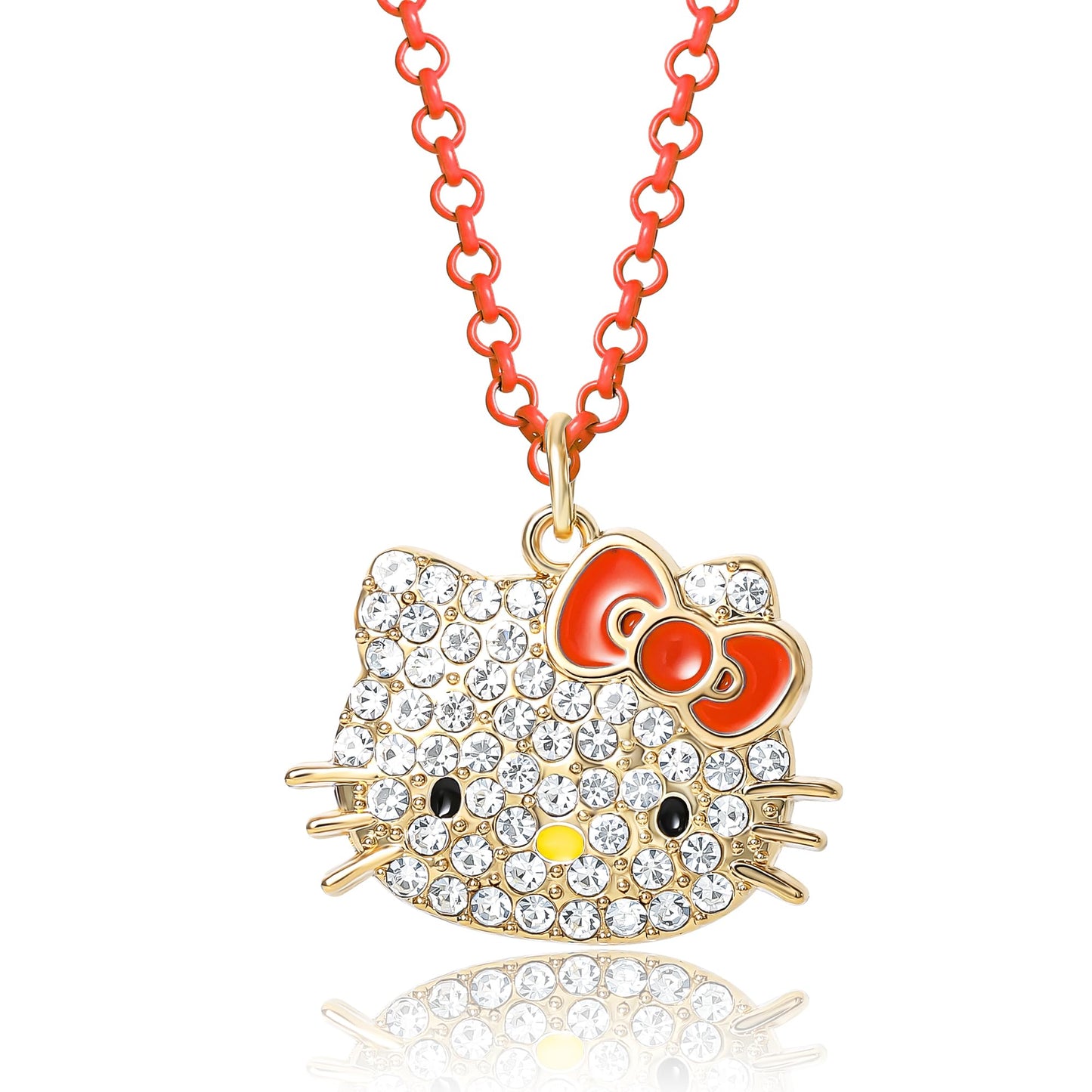 Hello Kitty Sanrio Pave Pendant Necklace