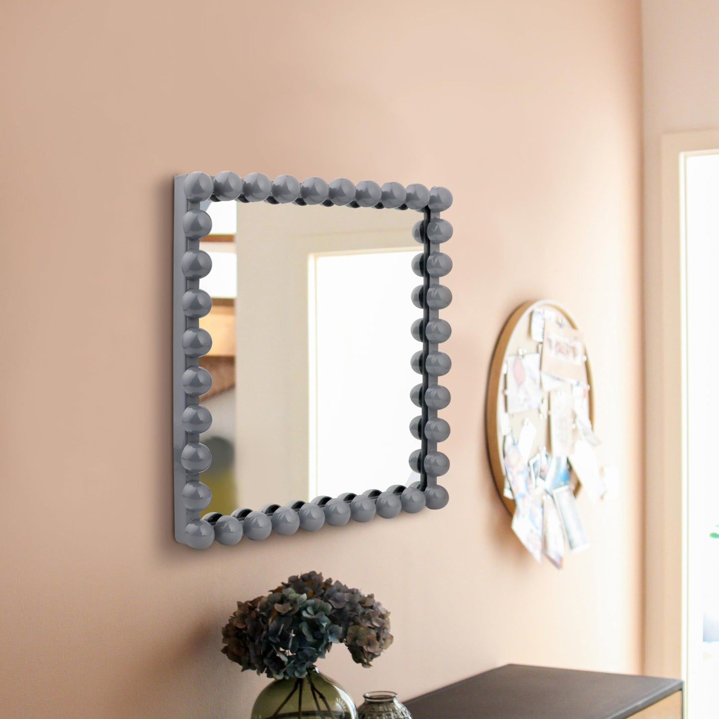 Wall Maunted Mirror, Metal Frame