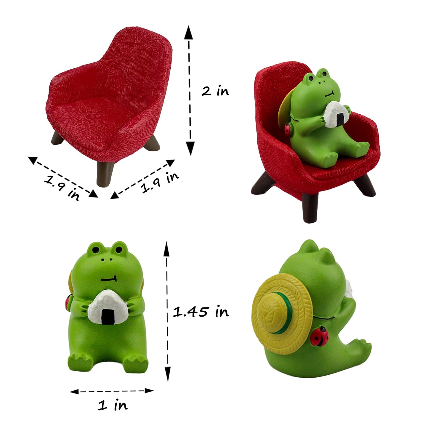 Miniature Animal Sofa Figurines