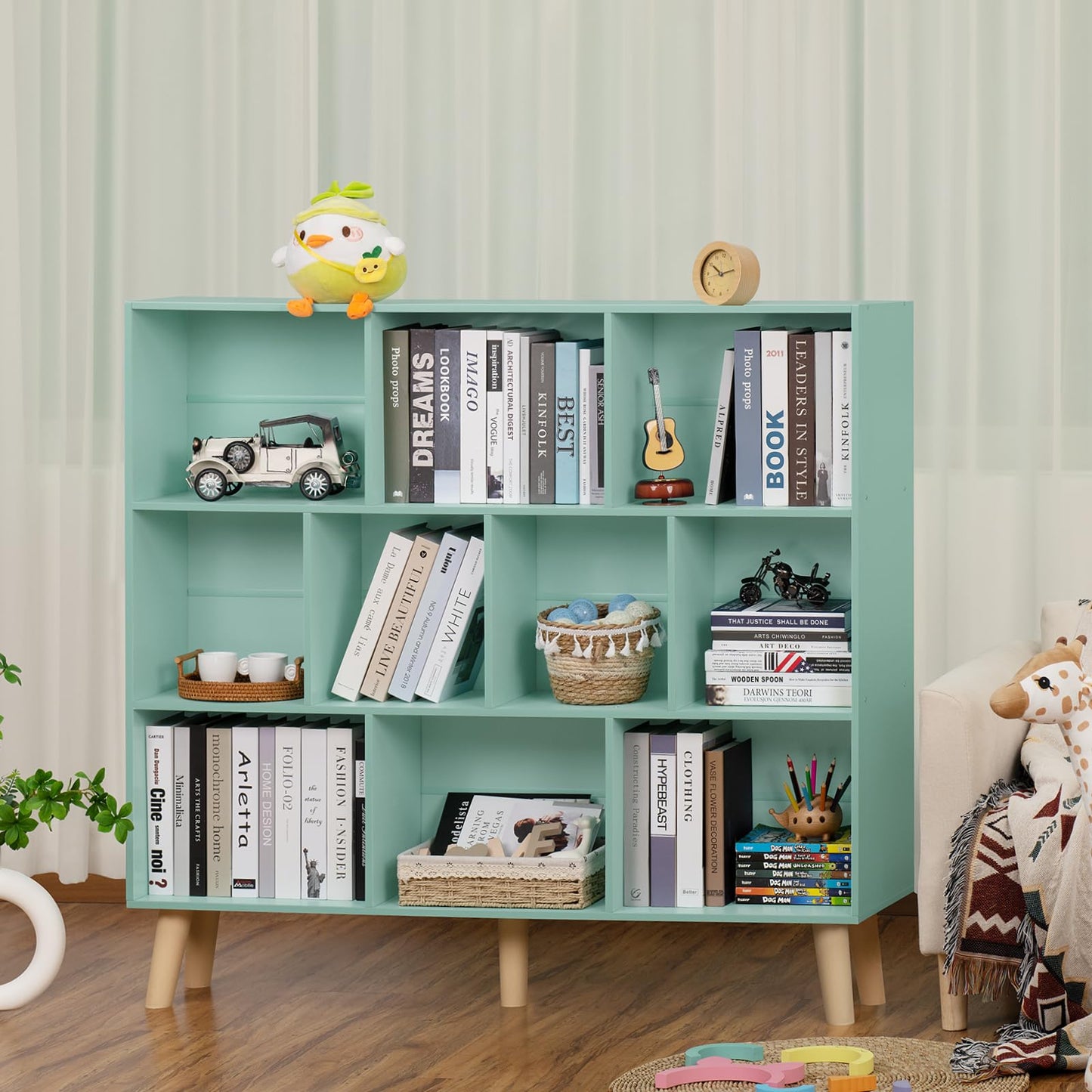 Modern Bookshelf - Large Freestanding Open