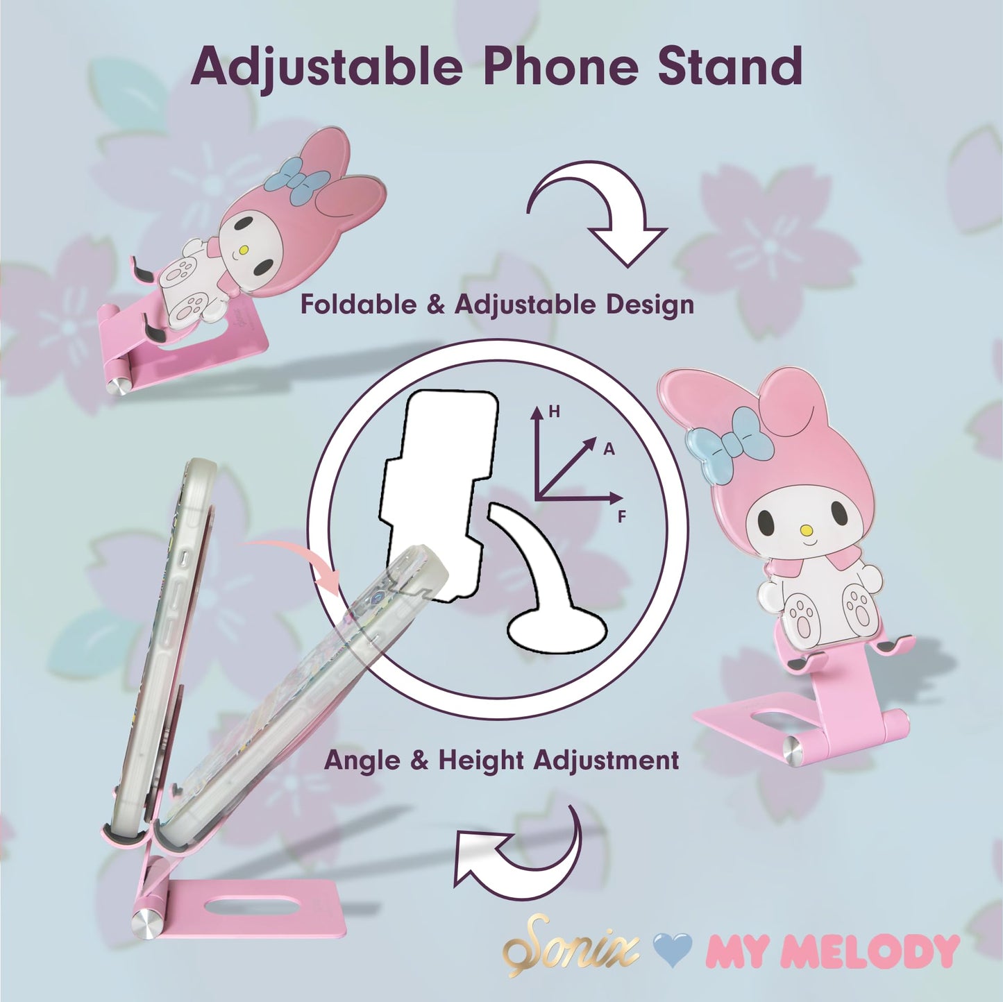 Sonix x Sanrio Character Phone Stand | Adjustable Cell Phone Holder