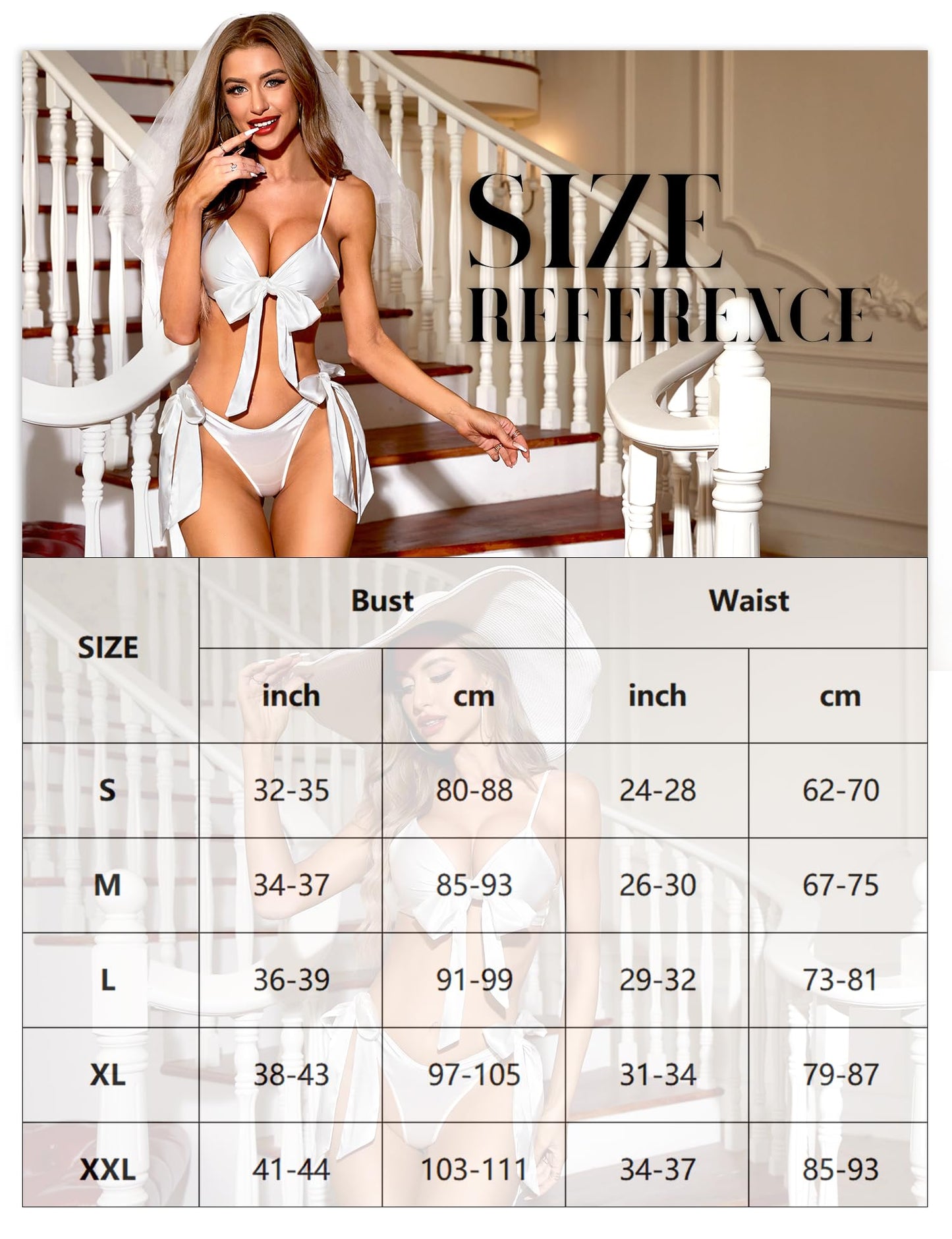 Women Sexy Lingerie Set Satin Bow Tie 2 Piece Bra and Panty Sets