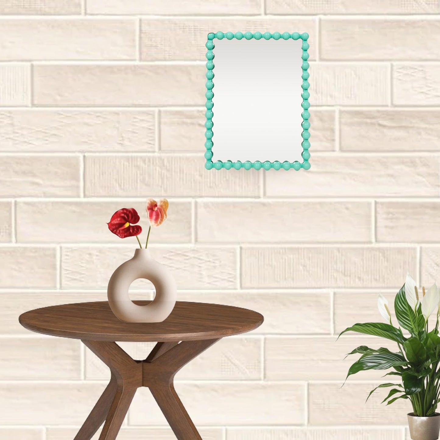 Wall Maunted Mirror, Metal Frame