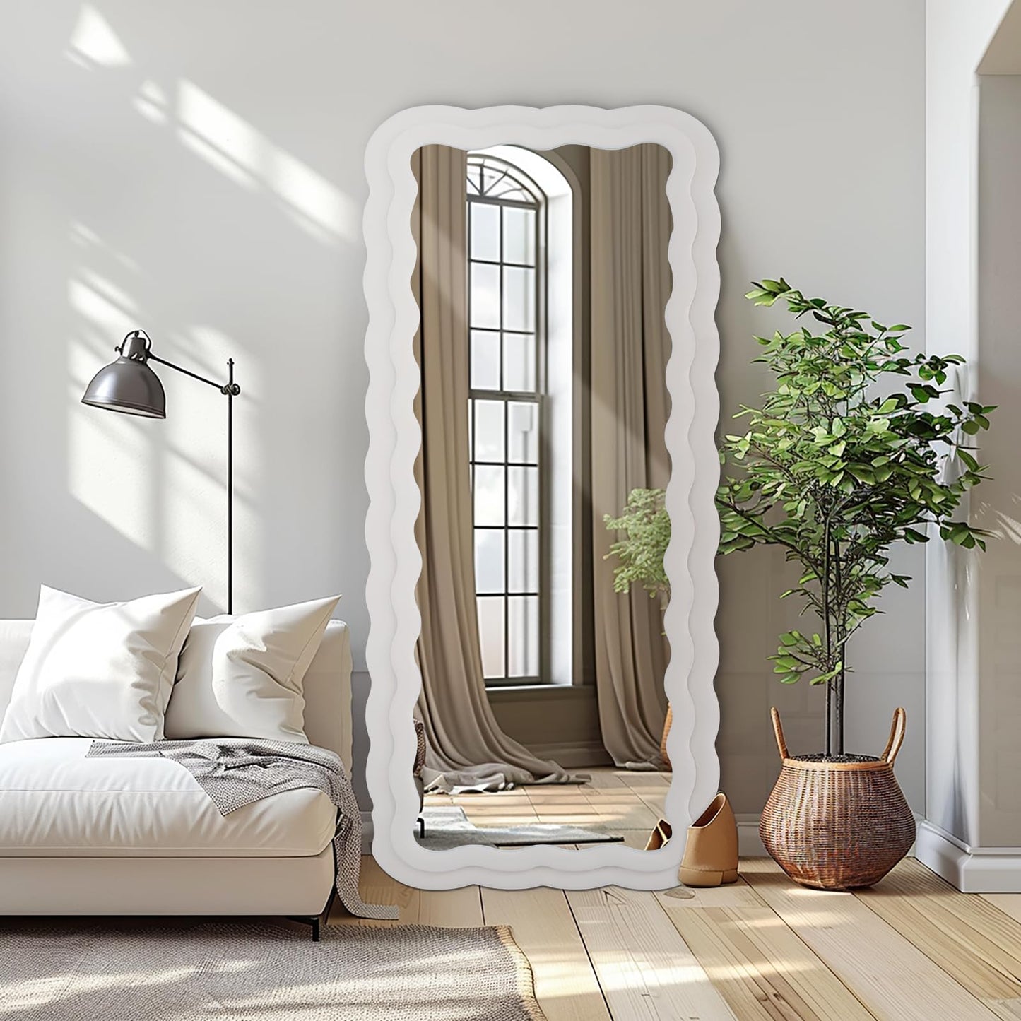 Irregular Full Body Mirror Wall Mounted Floor Mirror