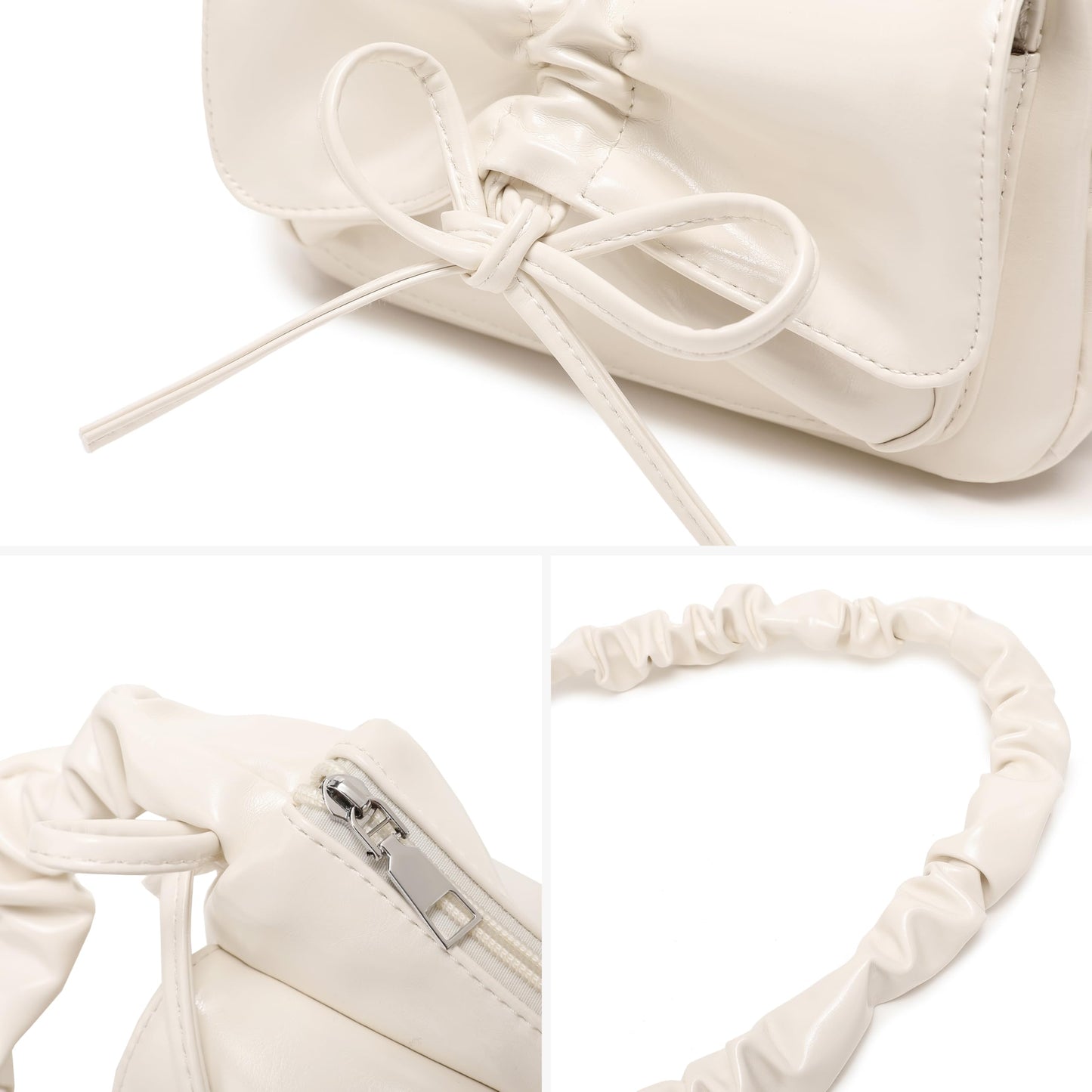 Women's Small Coquette Bow Shoulder Purse