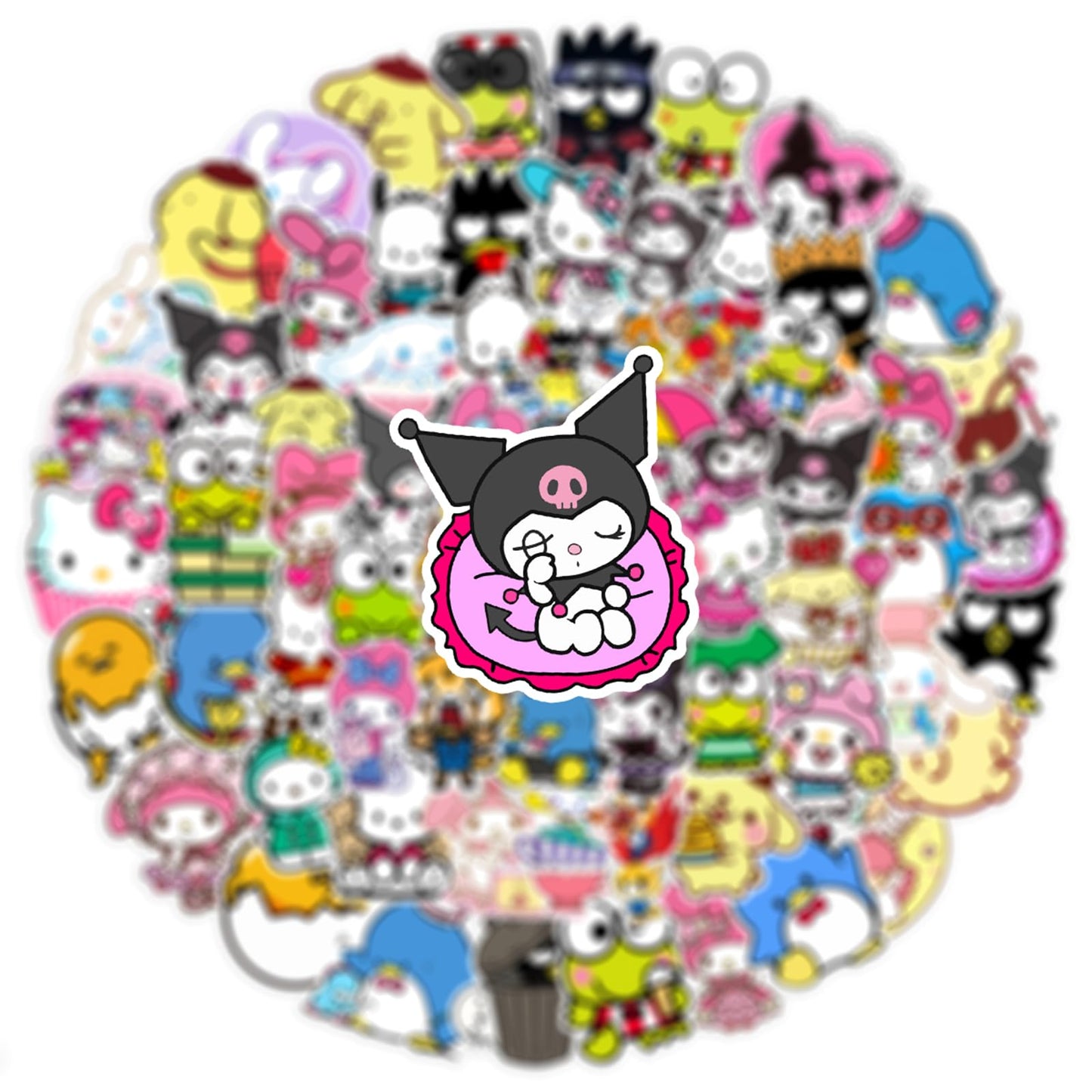 Kawaii Stickers, 50pcs Cute Cartoon Waterproof Vinyl Decal