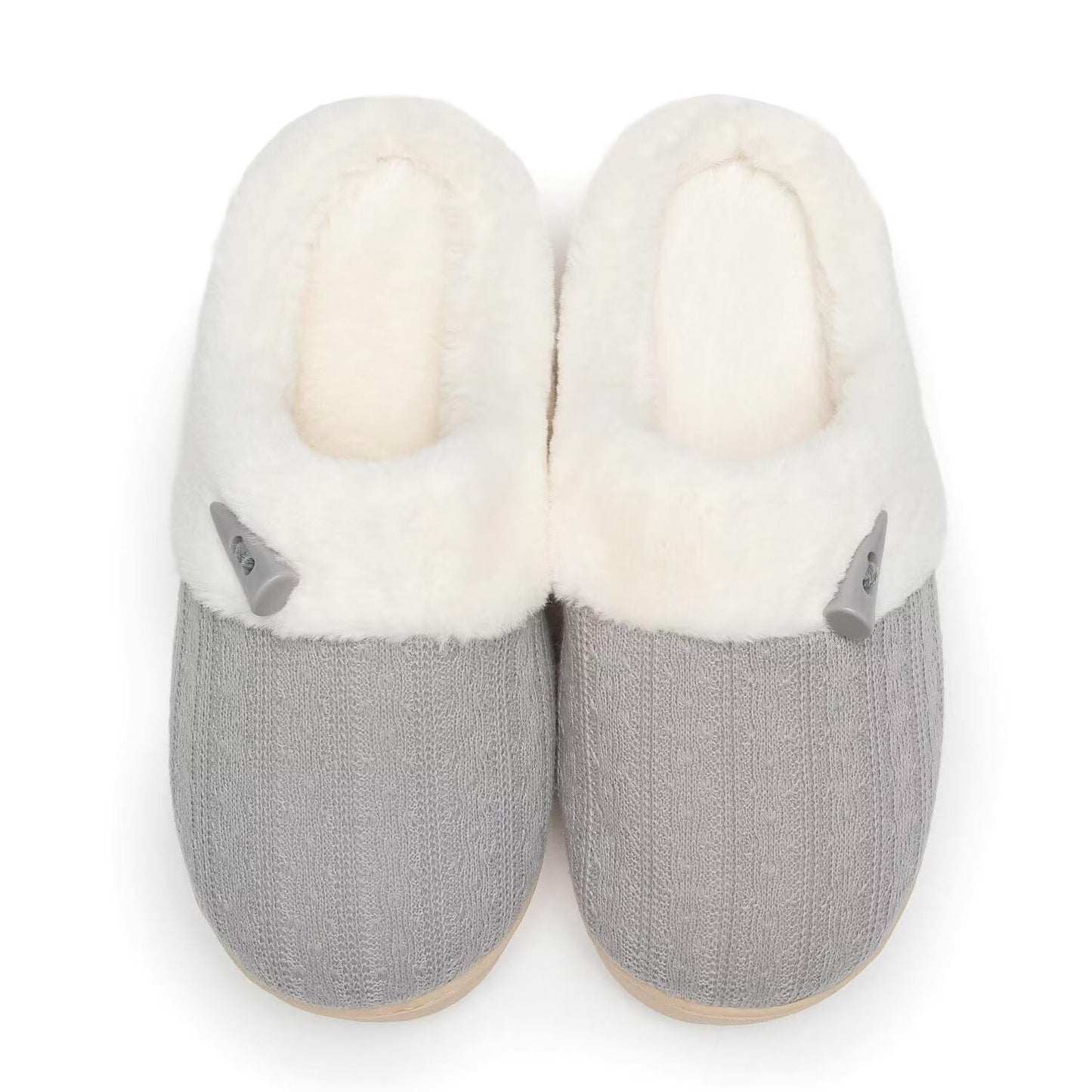 Women's Slip on Fuzzy House Slippers Memory Foam Slippers