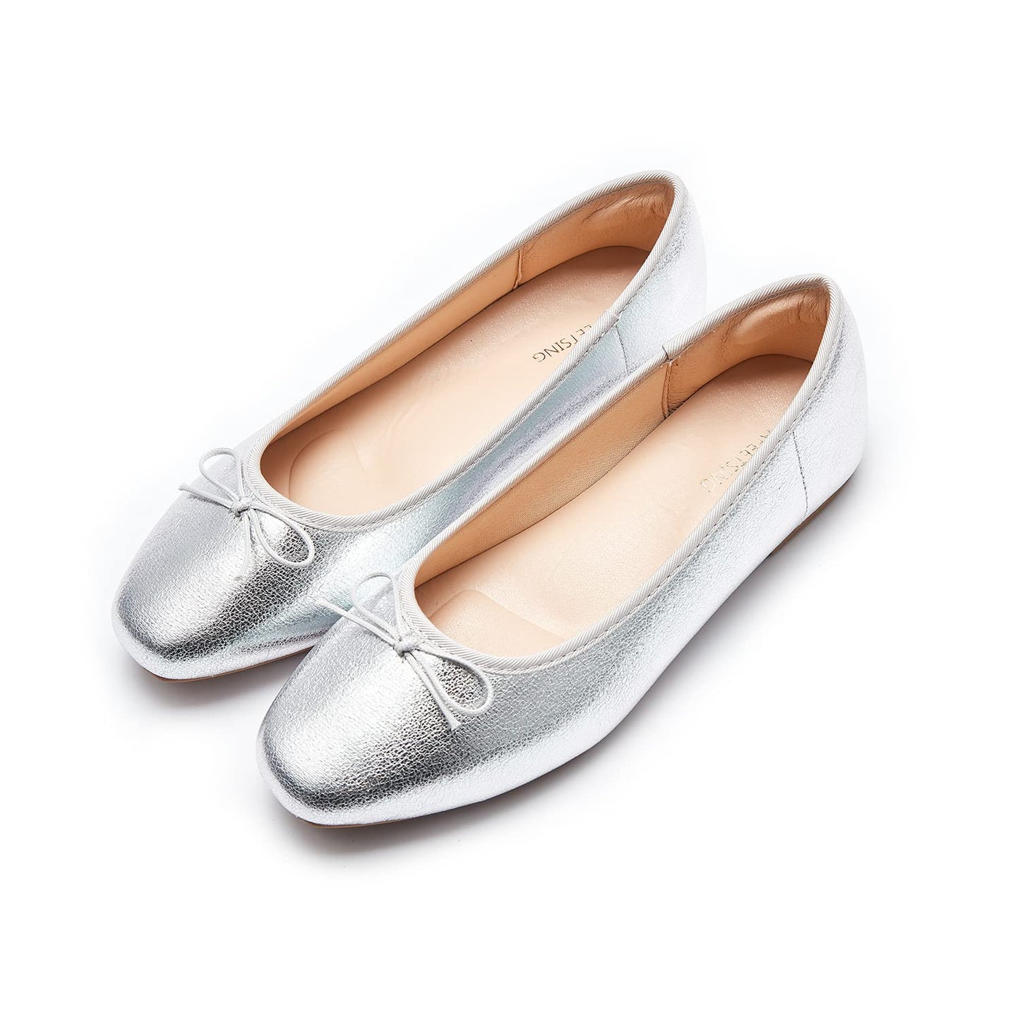 Women's Round Toe Ballet Flats - Comfortable Bow Dressy Shoes