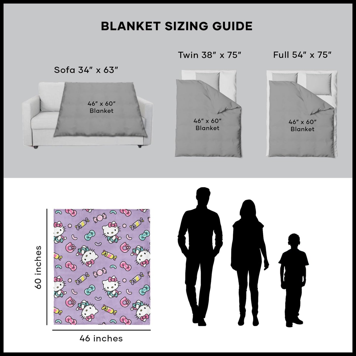 Hello Kitty Silk Touch Throw Blanket