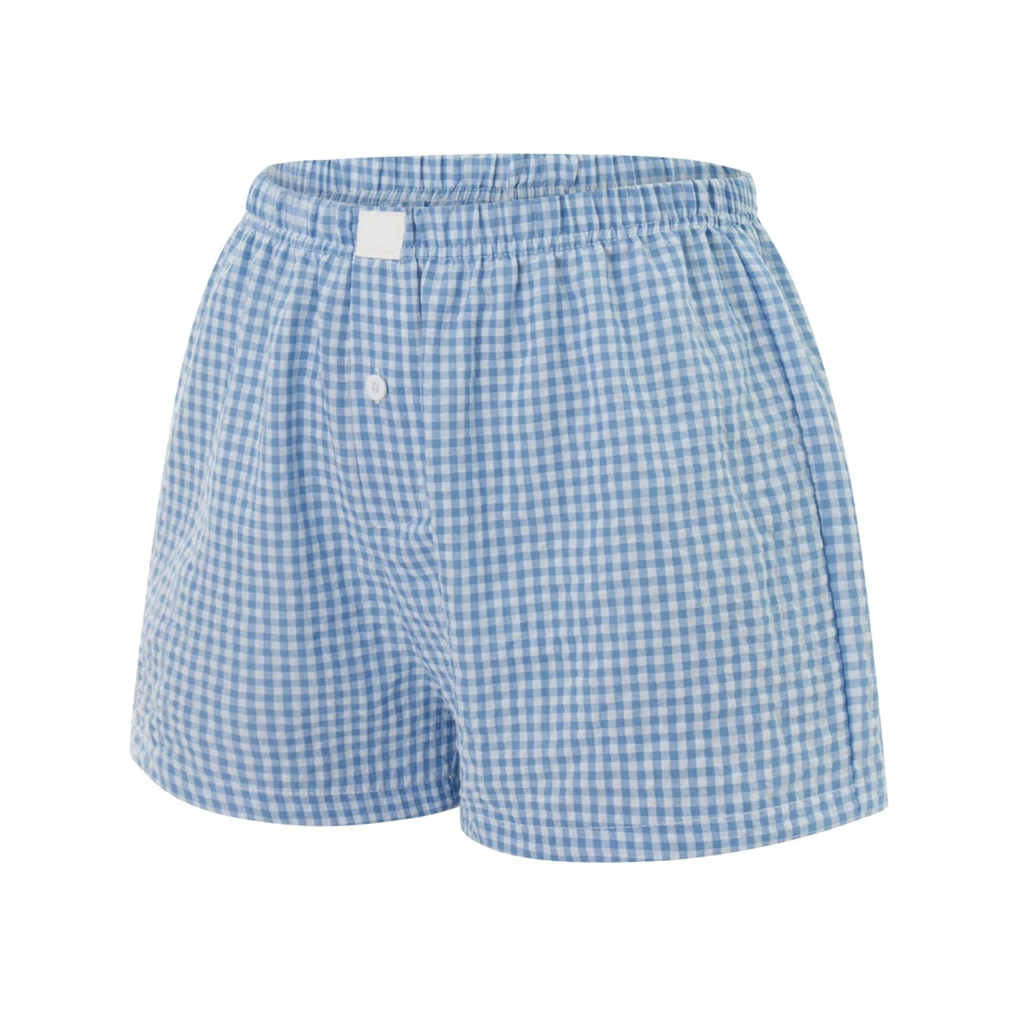 Gingham Cute Pajamas Shorts l Bottoms Elastic Boxers