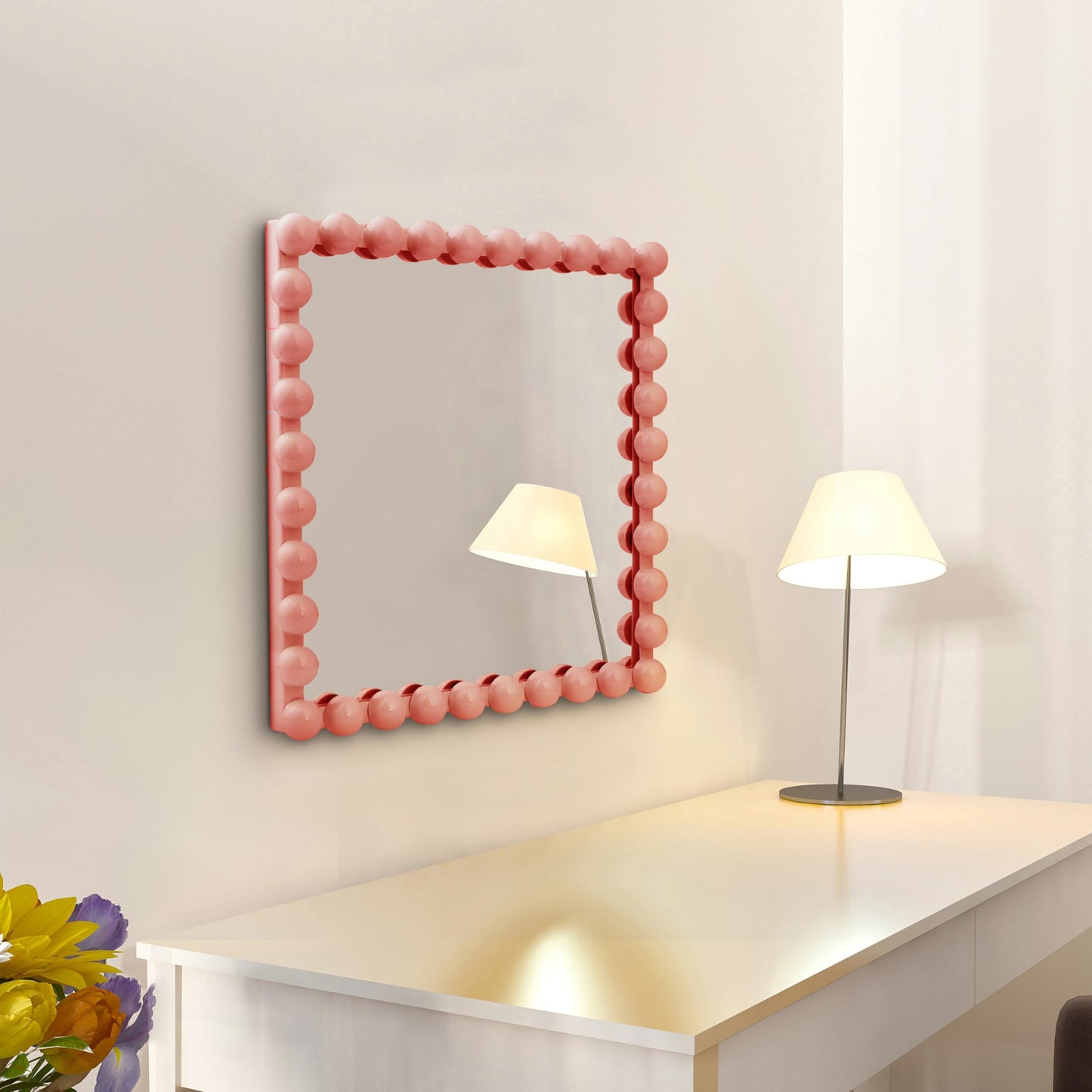 Wall Maunted Mirror, Metal Frame