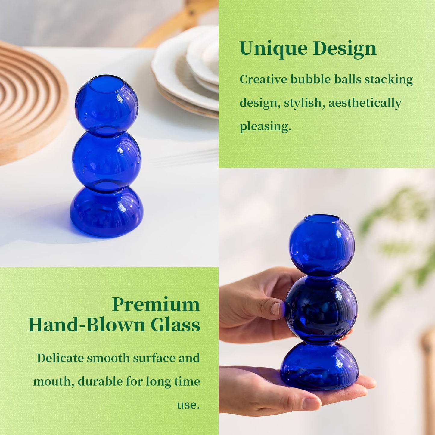 Glass Bubble Vases for Flowers