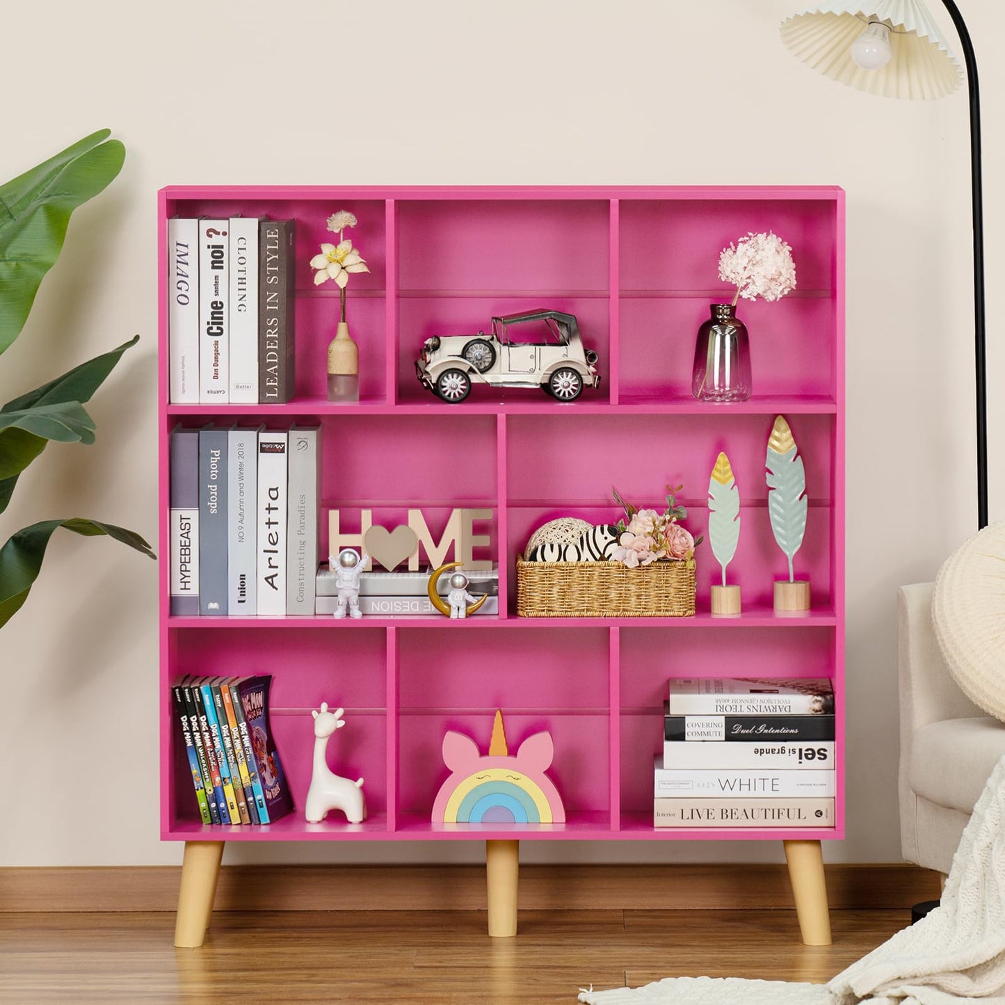 Modern Bookshelf - Large Freestanding Open