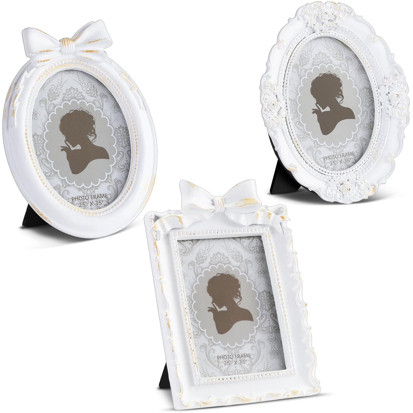 Tiny Small Picture Frames Vintage Oval Resin Picture Frames