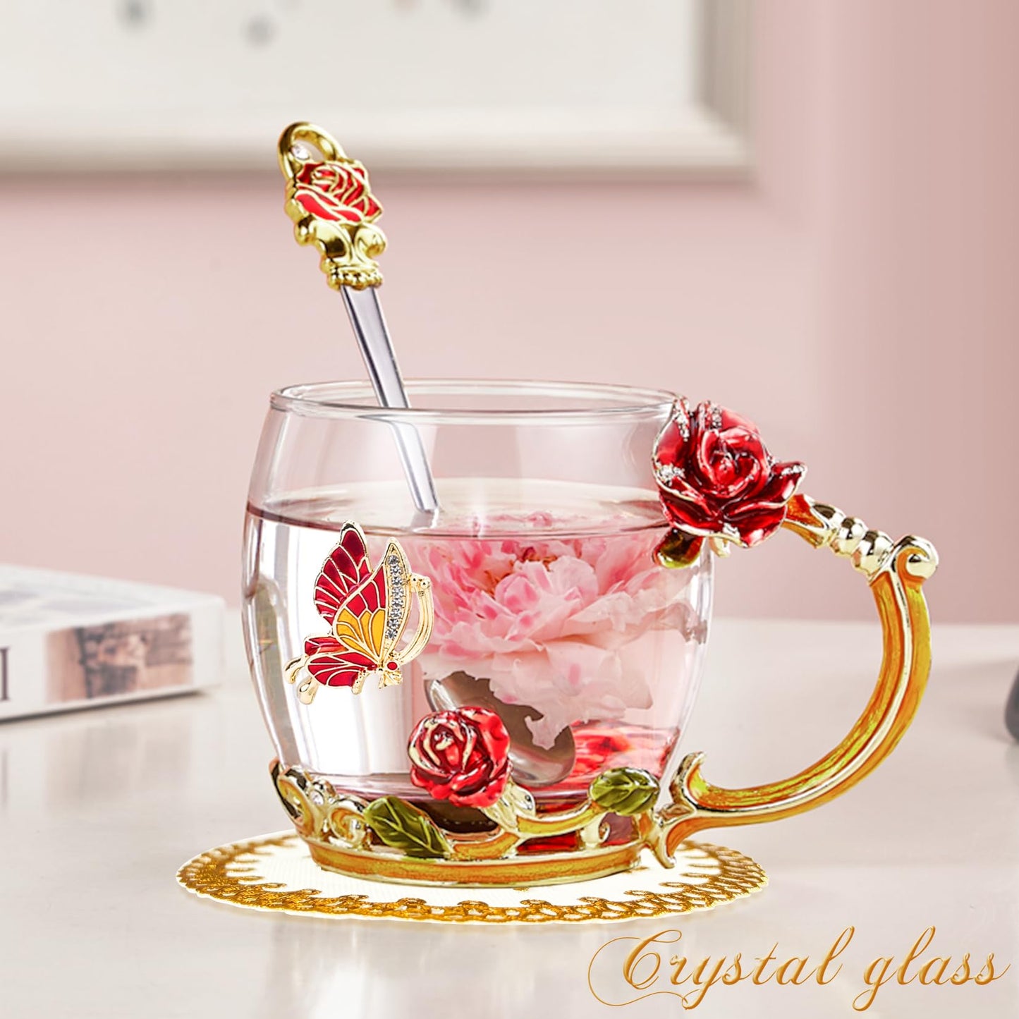 Glass Coffee Enamels Mug