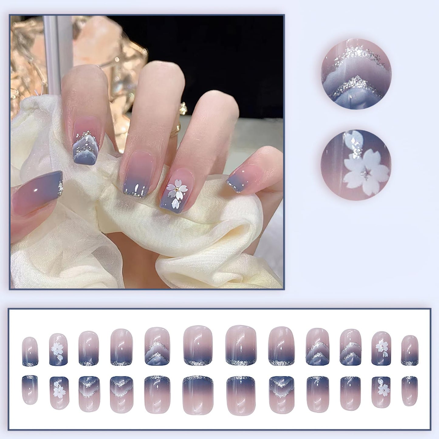 Press on Nails Manicure 24Pcs