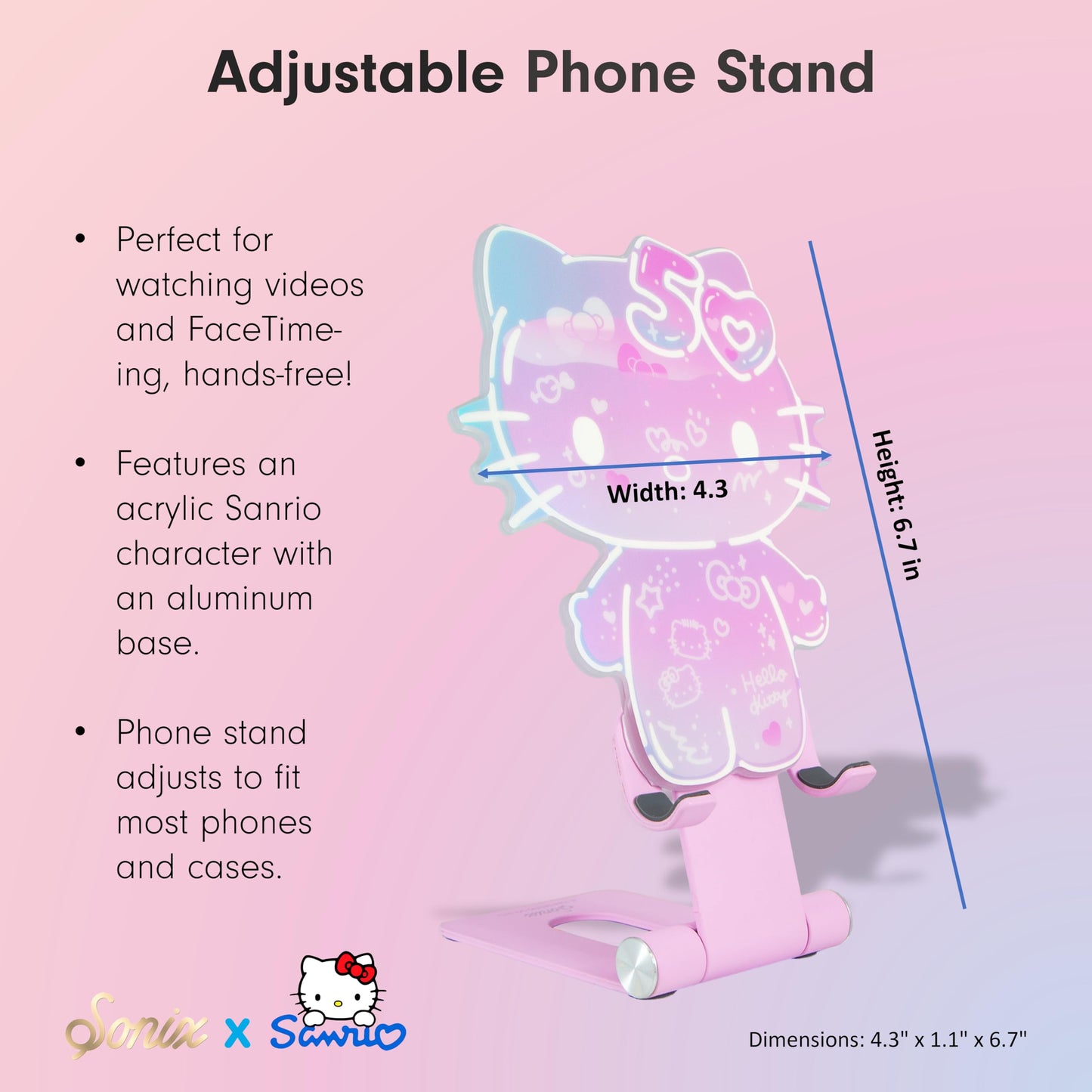 Sonix x Sanrio Character Phone Stand | Adjustable Cell Phone Holder