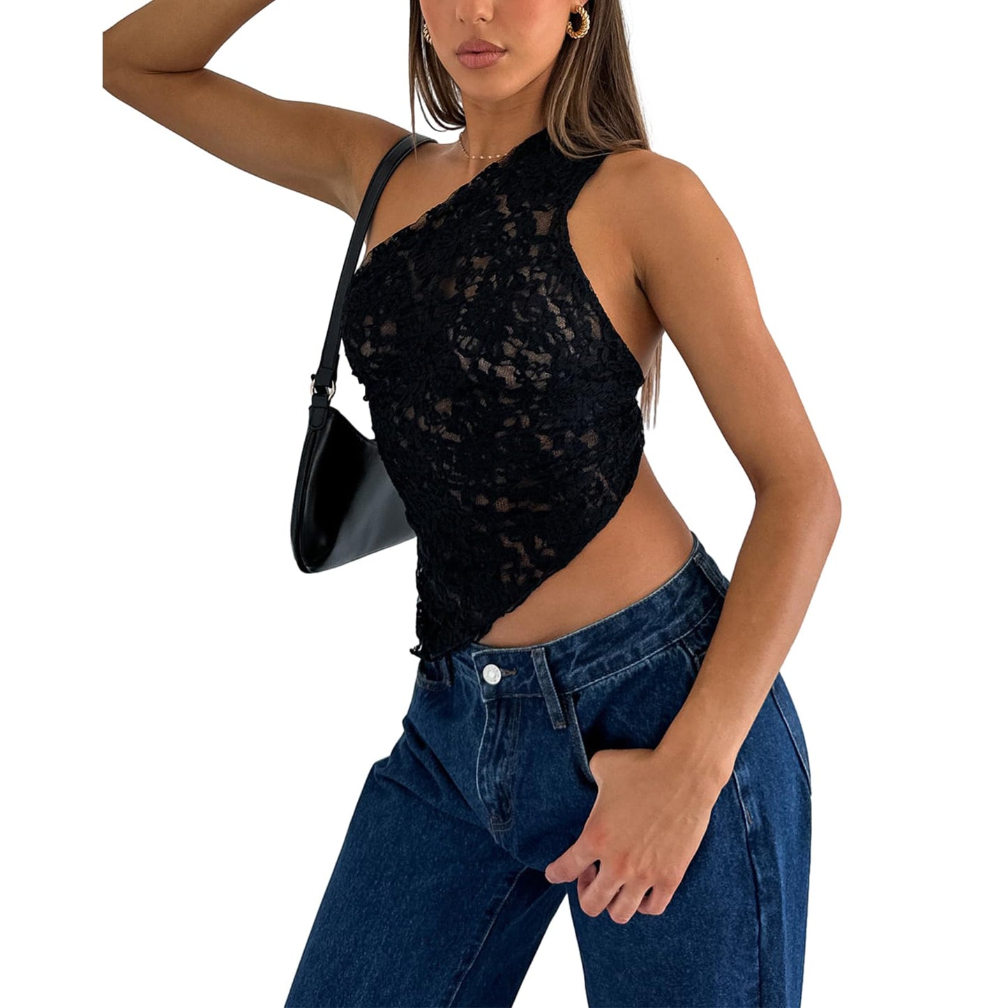 Women's Fashion Slim Fit One Shoulder Tops