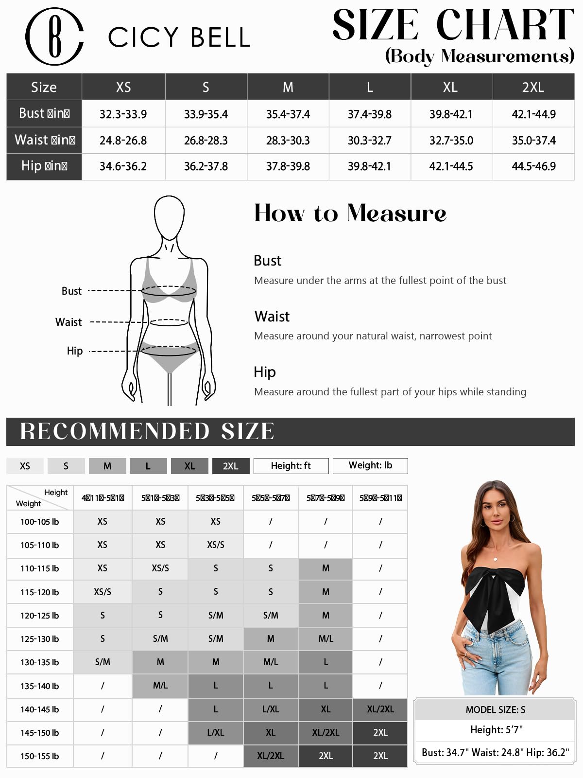 Cute Bow Strapless Tube Top - Cropped Fitted Y2K Bandeau Tank Tops Backless Corset Shirts