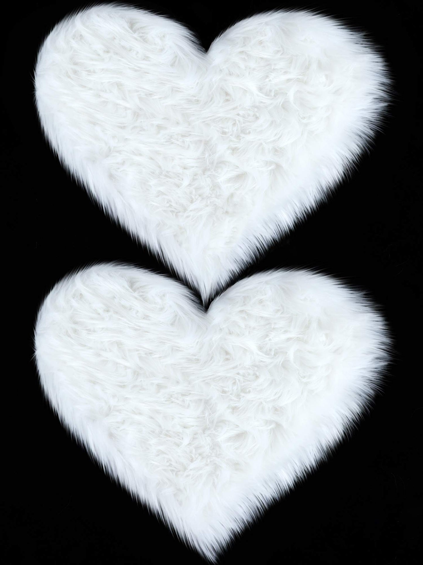 Heart Shaped Rug Faux Room Fluffy Carpe