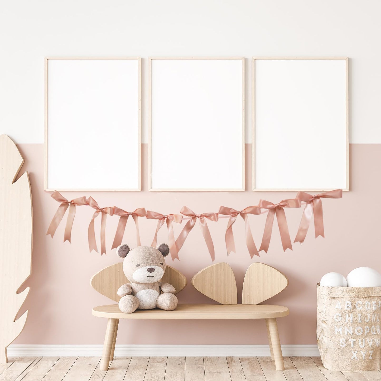 Coquette Bow Garland Banner