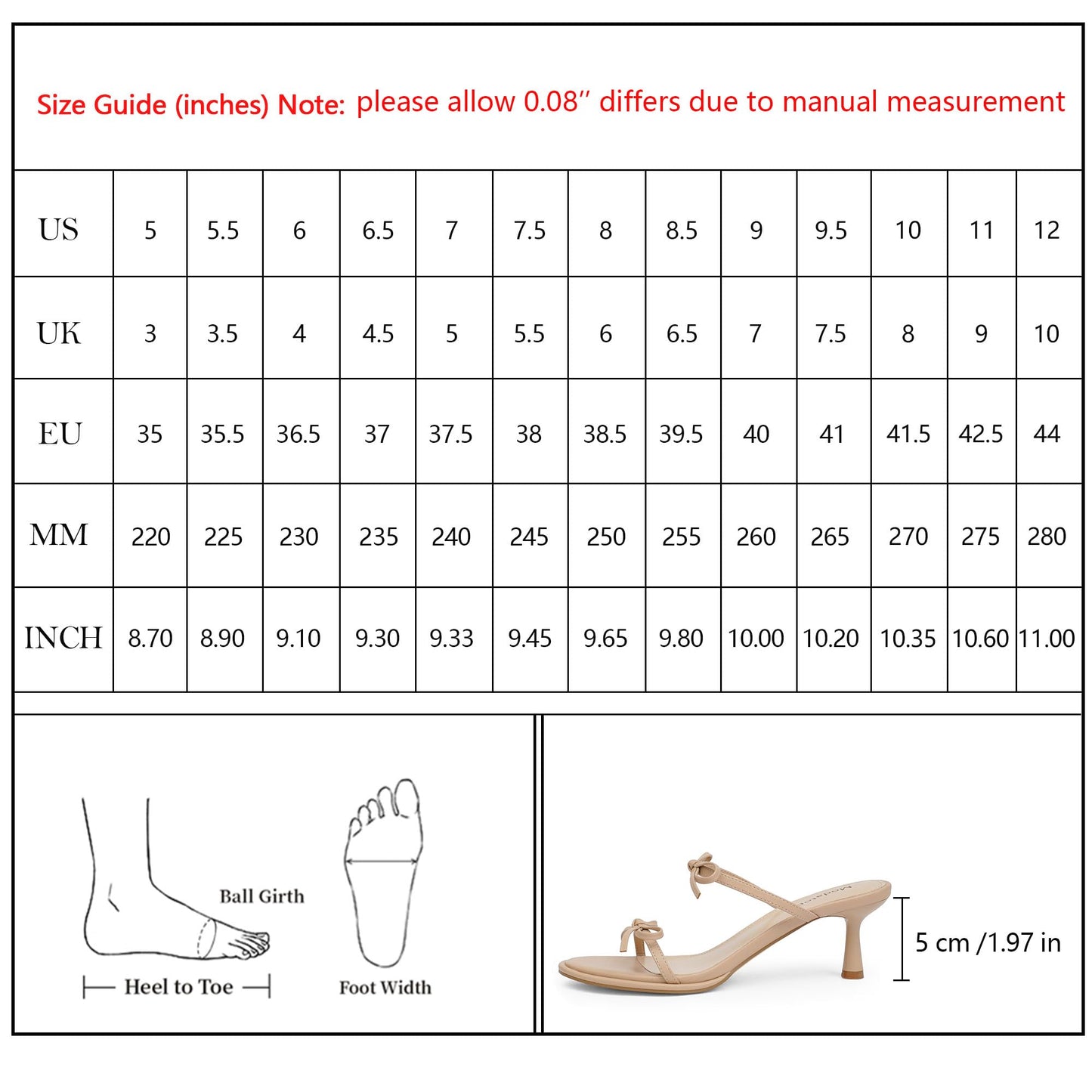 Two Strap Bow Tie Kitten Heel Sandals for Women Rounded Open Toe