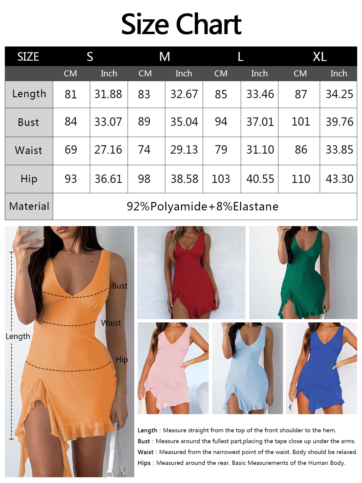 Women Sleeveless Sexy V Neck Bodycon Mini Dress Summer Side Slit Mesh Irregular Ruffle Hem Backless Short Dress