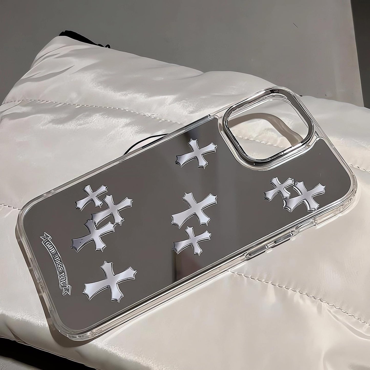 Cute Glossy Mirror Back Case