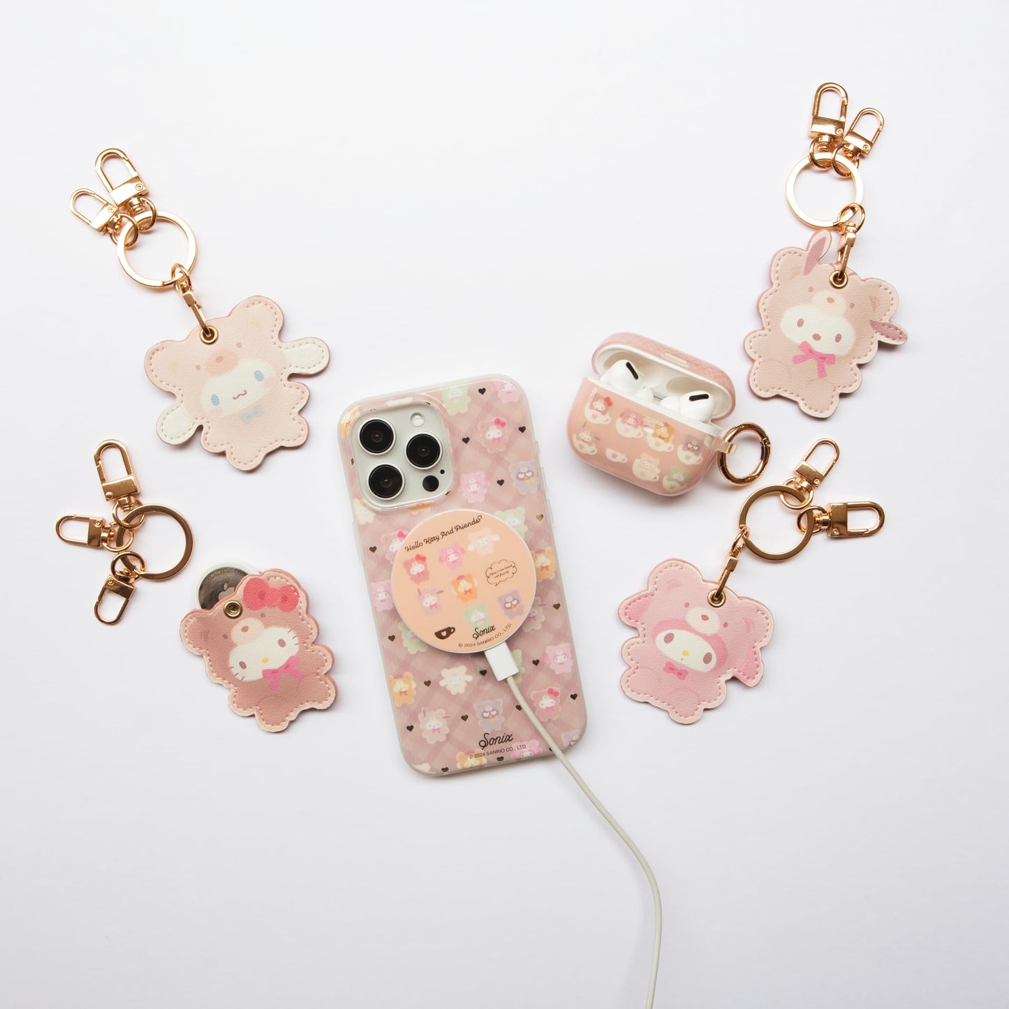 Sonix x Sanrio Character Keychain Case Compatible with Apple AirTag