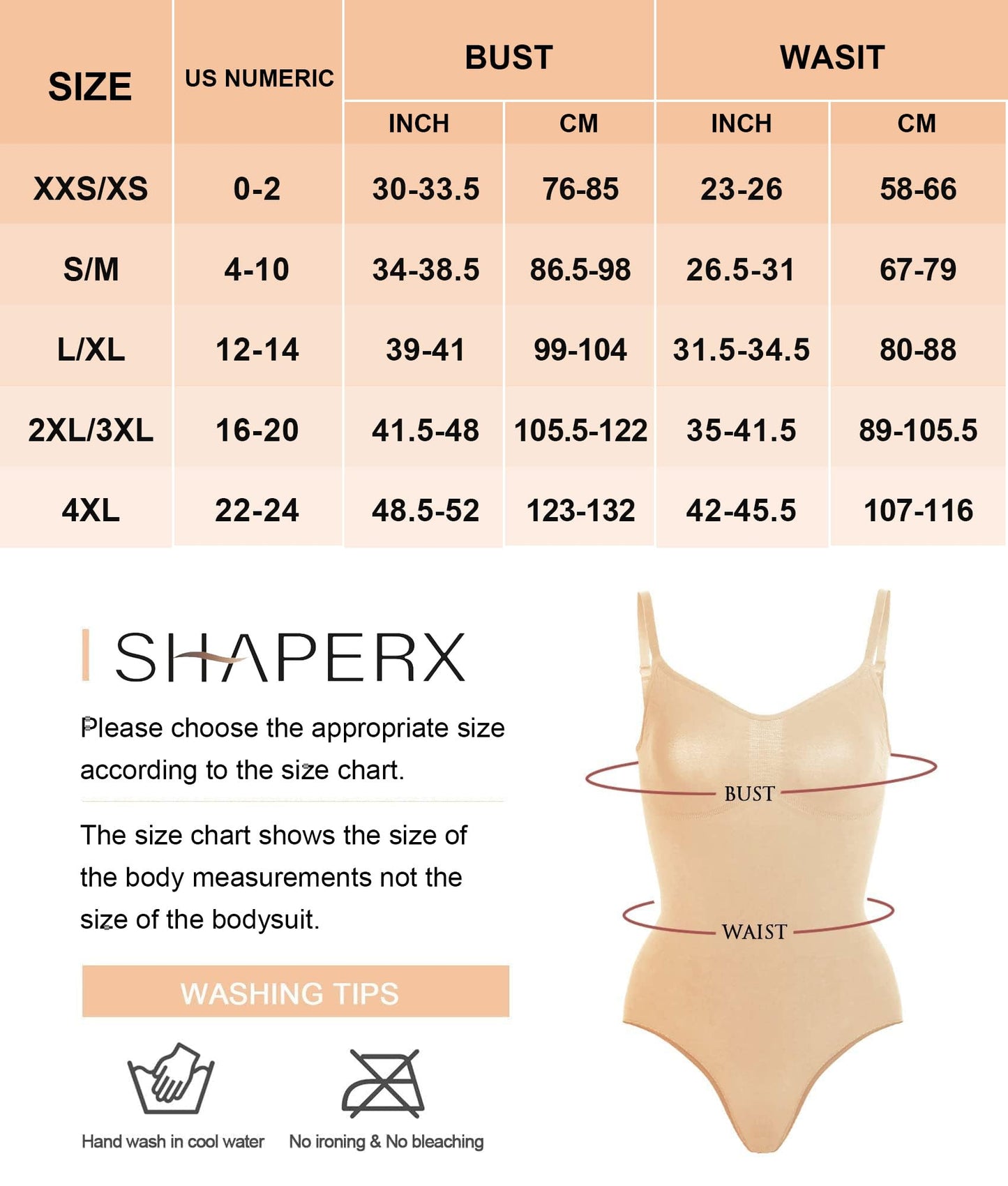 Women's Shapewear Bodysuit - Tummy Control Body Shaper Seamless Sculpting Snatched Waist Body Suit