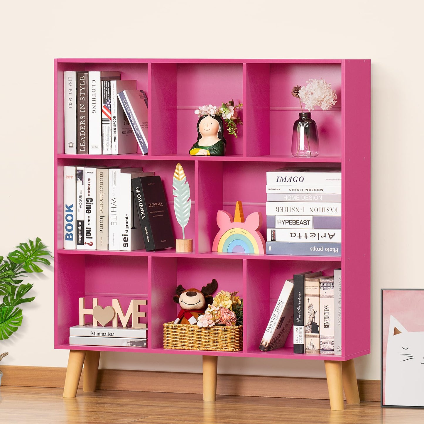 Modern Bookshelf - Large Freestanding Open