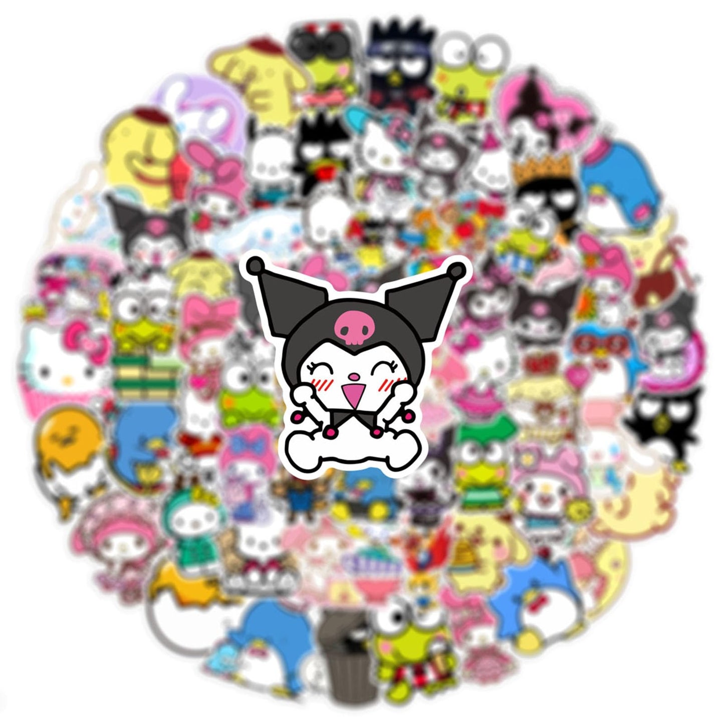 Kawaii Stickers, 50pcs Cute Cartoon Waterproof Vinyl Decal