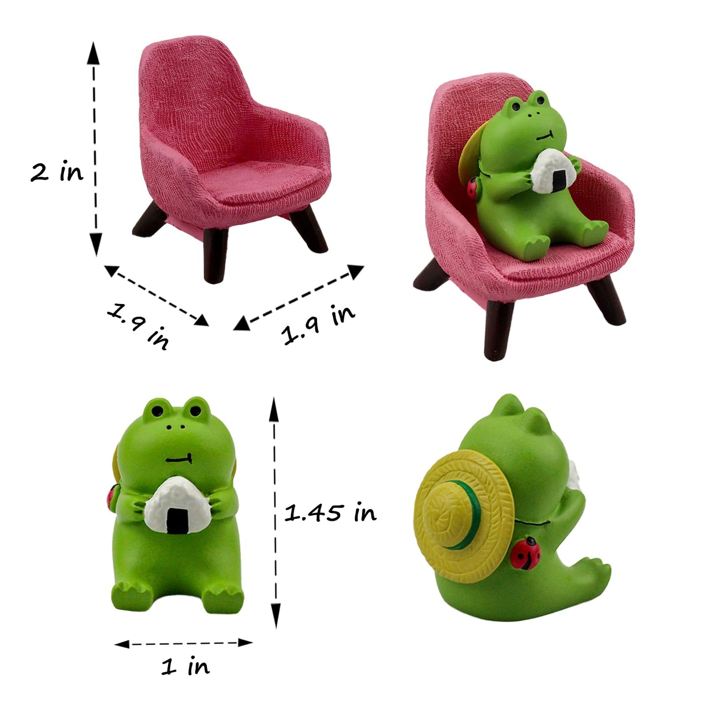 Miniature Animal Sofa Figurines