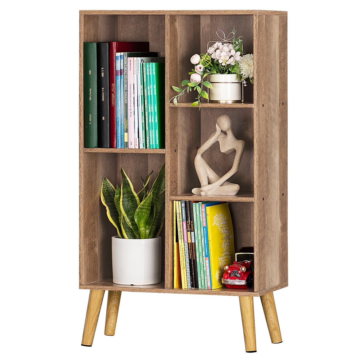 Modern Bookshelf - Large Freestanding Open