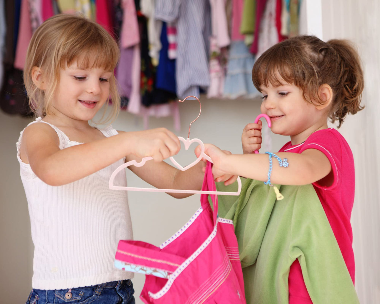 Heart Velvet Baby Hangers