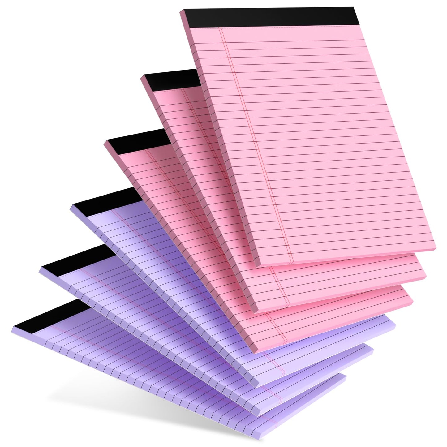 Note Pads 8.5x11 inch, Wide Ruled Clear Print Writing Pads